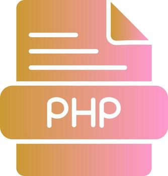 icono de vector de php