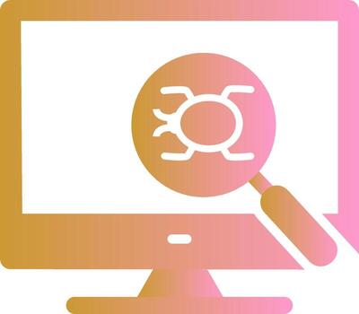 icono de vector de depuración