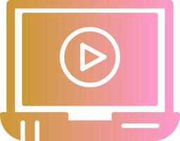 Video Screening Vector Icon