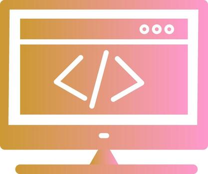 icono de vector de codificación html