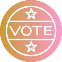 Vote Sticker Vector Icon