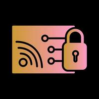 Protected WiFi Vector Icon