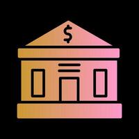 Bank Building Vector Icon