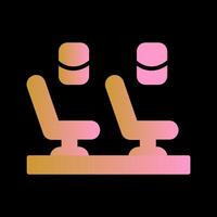 Seats in Plane Vector Icon