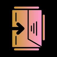 Exit Sign Vector Icon