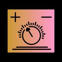 Temperature Knob Vector Icon