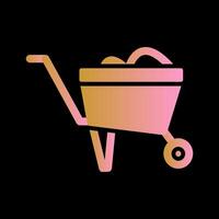 Wheelbarrow Vector Icon