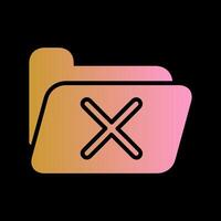 Cancel Folder Vector Icon