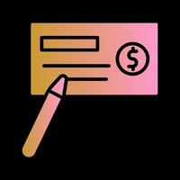 Write Cheque Vector Icon