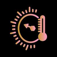 icono de vector de indicador de temperatura