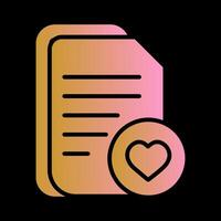 Favourite Document Vector Icon