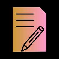 Document Edit Vector Icon