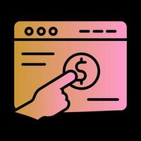 Pay Per Click Vector Icon