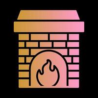 Fireplace Vector Icon