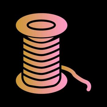 icono de vector de hilo