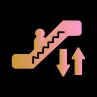 icono de vector de escalera mecánica