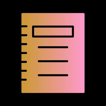 Notepad Vector Icon