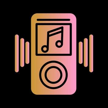 icono de vector de mp3