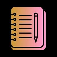 Notebook And Pen Vector Icon