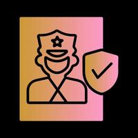 Cinema Security Guard Vector Icon