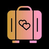 Lover Suitcase Vector Icon