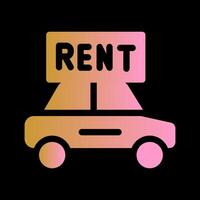 Rent a Car Vector Icon