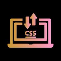 CSS Laptop Vector Icon