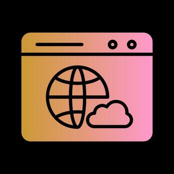 web nube vector icono