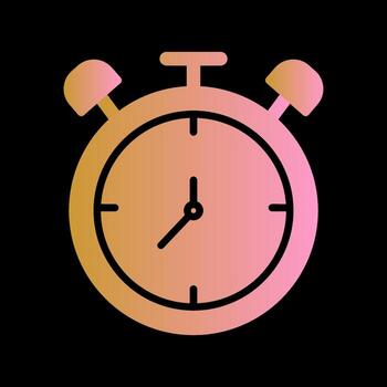 Large Clock Vector Icon