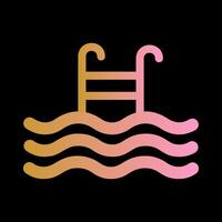 icono de vector de piscina