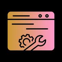 Web Maintenance Vector Icon