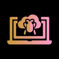 Bug Cloud Vector Icon