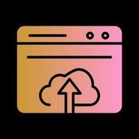 Upload Web Vector Icon