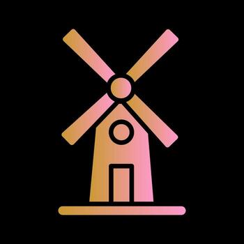 Windmill Vector Icon