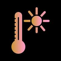 icono de vector de temperatura