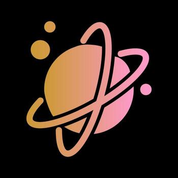 icono de vector de planeta