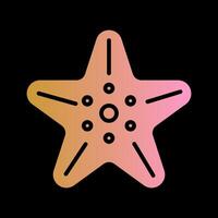 icono de vector de estrella de mar