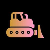 Bulldozer Vector Icon