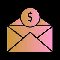 Mail Coin Vector Icon