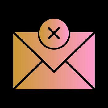 enviar icono de vector fallido