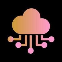 Cloud Computing Vector Icon