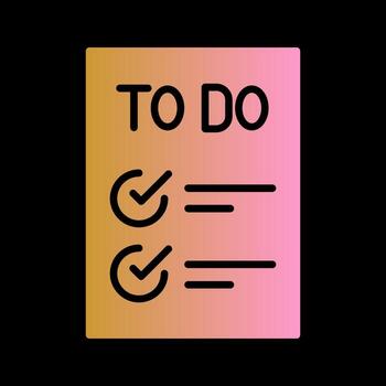 Today to Done Checklist Vector Icon