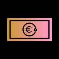 icono de vector de euro