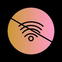 sin icono de vector wifi