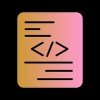 Piece of Code Vector Icon