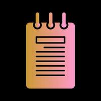 Notepad Vector Icon