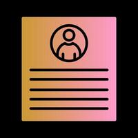 Client Profile Vector Icon