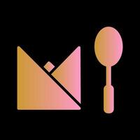 Spoon and Napkin Vector Icon