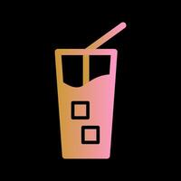 Iced Coffee Vector Icon