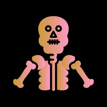 icono de vector de esqueleto